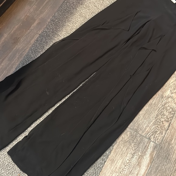 Paris Line Vintage Polyester Pants W Flare Detailing - Picture 2 of 6